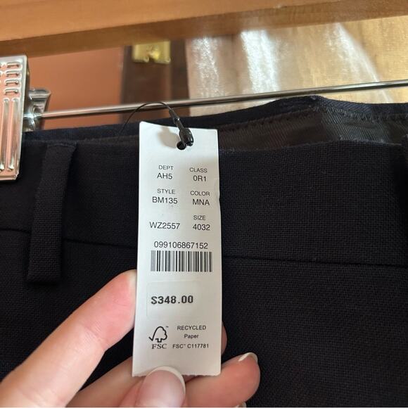 J. Crew Crosby Classic-fit Suit Pant English Wool Navy Blue NWT Men’s Size 40x32 - Picture 4 of 7